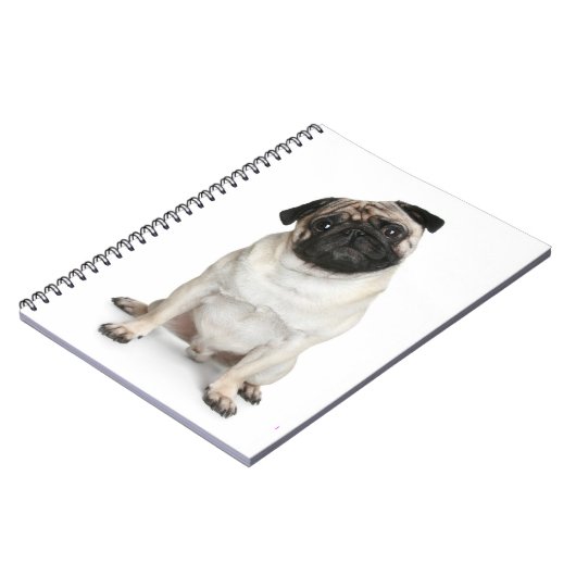 Love Carlin Puppy Dog White Notebook / Journal (Côté gauche)