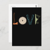 Love Carpenter Tools Woodworking Briefkaart (Voorkant / Achterkant)