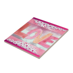 Love : Carreaux en céramique WaterColor