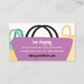 Love Carte de visite de sacs de shopping (Dos)