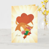 Love - Carte Fête des pères (Fleur jaune)