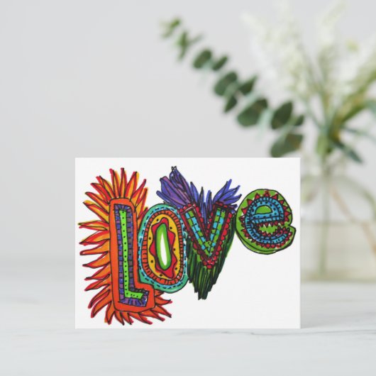 LOVE Carte postale : . (Debout devant)
