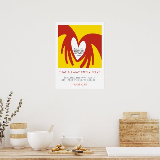 Love Casts Out Fear 18 x 24 Poster (Cuisine)