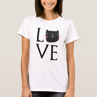 LOVE CAT COFFEE CUP T-SHIRT