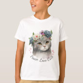 Love Cat Kind Boy T-shirt (Voorkant)