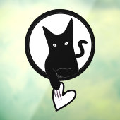 Love Cat Window Cling van dichter Adiela Akoo Raamsticker (Vel 3)