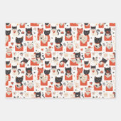 Love Cat Wrapping Papier Set (Devant)