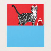 Love Cats Chat Merry Rouge violet jeu de cartes de (Inside Unfolded)