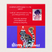 Love Cats Chat Merry Rouge violet jeu de cartes de (Outside Unfolded)