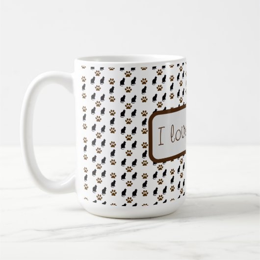 Love Cats Coffee Mug (Gauche)