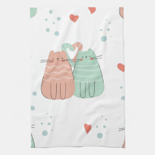 Love Cats DesignGeschirrtuch Theedoek