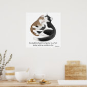 Love Cats Ephesians 4:2 Inspirerend Print (Keuken)