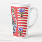 Love Cats Joyeux Catsmus Noël Rouge Latte Mug (Droite)