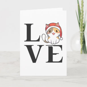 Love Cats - Santa Kitten Kaart