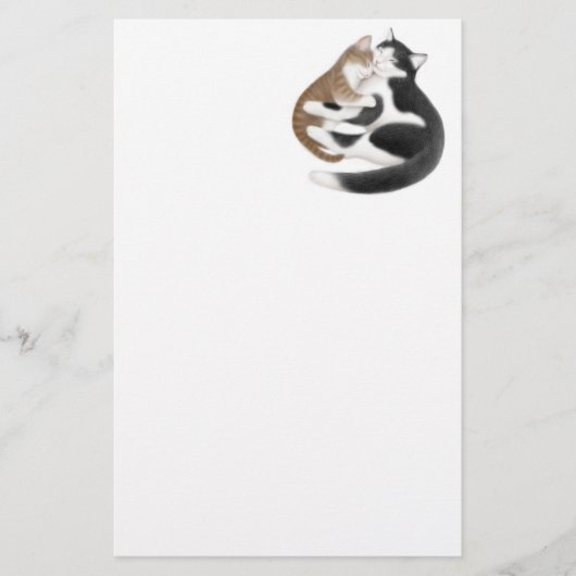 Love Cats Stationery Briefpapier (Voorkant)