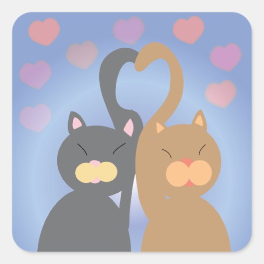 Love Cats Sticker (Voorkant)