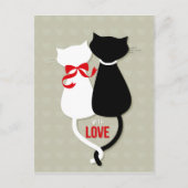 Love Cats Valentijn Feestdagenkaart (Voorkant)