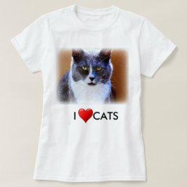 Love Cats Women's Basic White T-Shirt