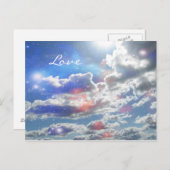 Love Celestial Clouds Briefkaart (Voorkant / Achterkant)