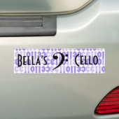 Love cello bumpersticker (Op auto)
