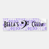 Love cello bumpersticker (Voorkant)