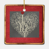Love Ceramic Ornament (Achterkant)