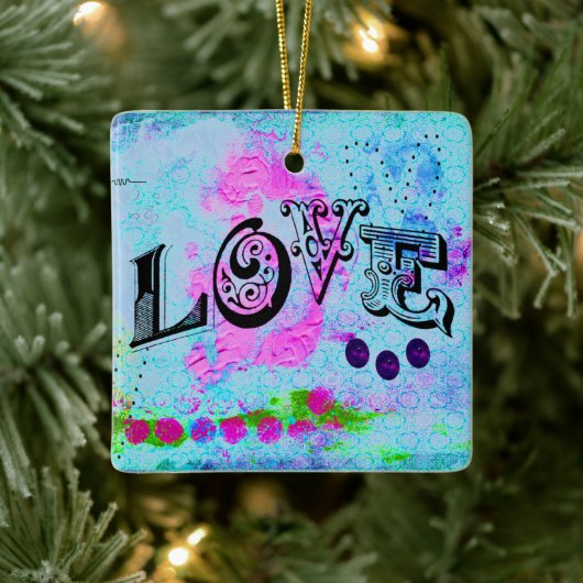 Love Ceramic Ornament (Boom)