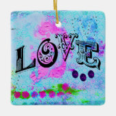 Love Ceramic Ornament (Voorkant)