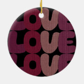 Love Ceramic Ornament (Achterkant)