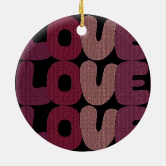 Love Ceramic Ornament (Achterkant)