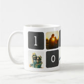 LOVE Chalkboard Photo Collage Koffiemok (Links)