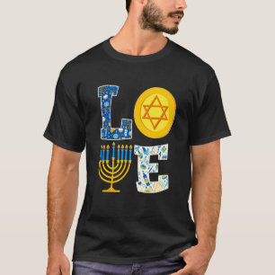 Love Chanukah Hanukkah Funny Gifts for Men Women T-shirt