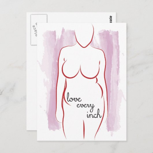 Love Chaque Pouce Carte Postale (Devant / Derrière)