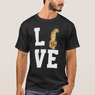 Love Cheetah Kleding Grote Kat T-shirt
