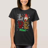 Love Chef Gnome Christmas Leopard Plaid Xmas Pajam T-shirt (Voorkant)