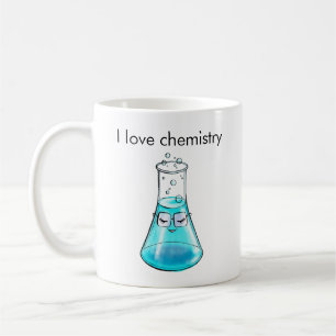 Love Chemistry Cute Science Lab Art Koffiemok