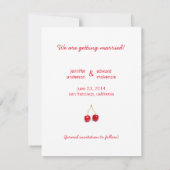 Love Cherries - Sparen de datumaankondiging Save The Date (Achterkant)