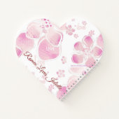Love Cherry Blossoms Carnet Spiral En Forme Coeur (Dos)