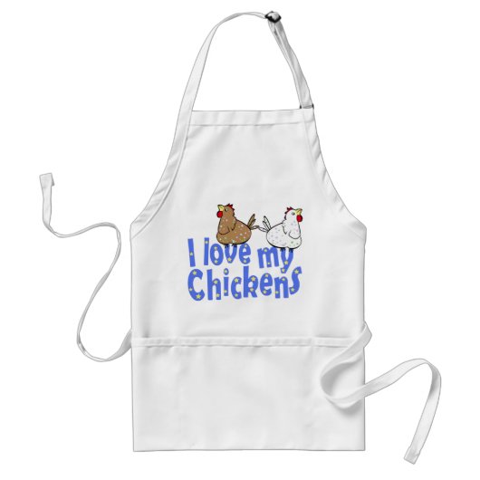 Love Chickens - Apron Standaard Schort (Voorkant)