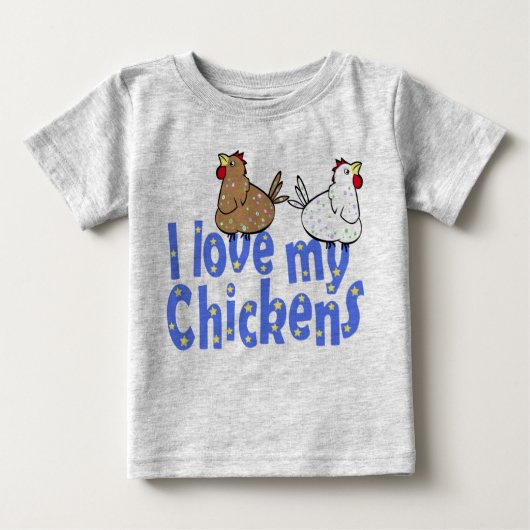Love Chickens Baby Creeper (Voorkant)