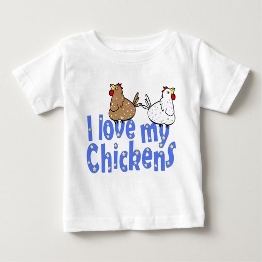 Love Chickens Baby Shirt (Voorkant)