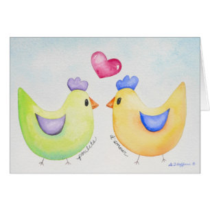 Love Chickens card