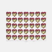 Love Chickies Fleece Deken (Voorkant (Horizontaal))