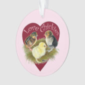 Love Chickies Ornament (voorkant)
