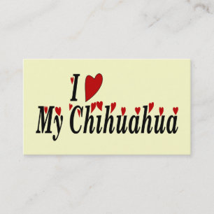 Love Chihuahua Carte de visite