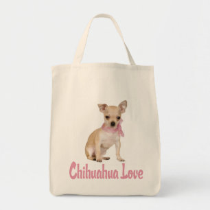 Love Chihuahua Puppy Dog Canvas Canvas tas