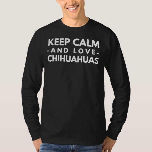 Love Chihuahuas T-shirt (Voorkant)