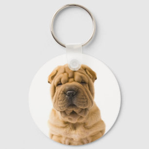 Love Chinese Shar Pei Puppy Dog Sleutelhanger
