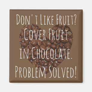 Love Chocolate Raisins Funny Magneet