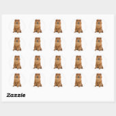 Love Chow Chow Chien Chien Stickers de voeux (Feuille)